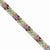 Sterling Silver Rainbow Semi-Precious Bracelet