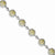 Sterling Silver & Vermeil Scrolled Cz Circles Bracelet