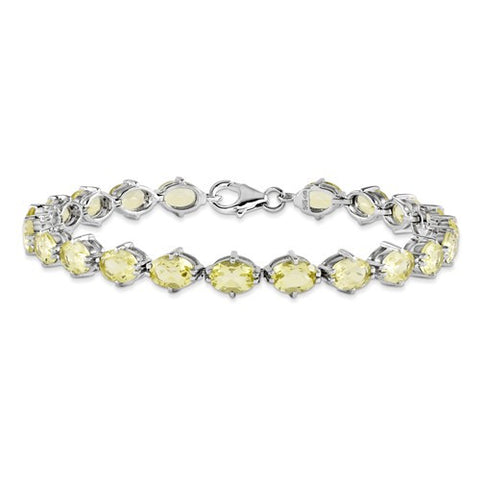 Sterling Silver Lemon Quartz Bracelet