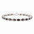 Sterling Silver Smokey Quartz & White Topaz Bracelet