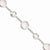 Sterling Silver with Rose and Mint Quartz Circle Bracelet