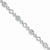 Sterling Silver Diamond & Lt Swiss Blue Topaz Oval Link Bracelet