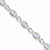 Sterling Silver Diamond & Light Swiss Blue Topaz Bracelet