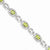 Sterling Silver Diamond & Peridot Bracelet