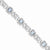 Sterling Silver Diamond & Light Swiss Blue Topaz Bracelet