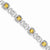 Sterling Silver Diamond & Citrine Bracelet