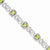 Sterling Silver Diamond & Peridot Bracelet