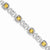 Sterling Silver Diamond & Citrine Bracelet