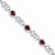 Sterling Silver Diamond & Garnet Bracelet