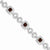 Sterling Silver Diamond & Garnet Bracelet