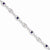 Sterling Silver Amethyst Diamond Bracelet