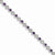 Sterling Silver Amethyst Diamond Bracelet