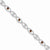 Sterling Silver Garnet Diamond Bracelet