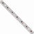 Sterling Silver Garnet Diamond Bracelet