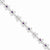 Sterling Silver Amethyst & Diamond Bracelet