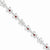 Sterling Silver Garnet & Diamond Bracelet