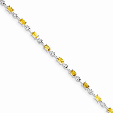 Sterling Silver Citrine Bracelet