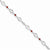 Sterling Silver Garnet & Diamond Bracelet