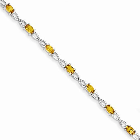 Sterling Silver Citrine Bracelet