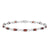 Sterling Silver Garnet Bracelet