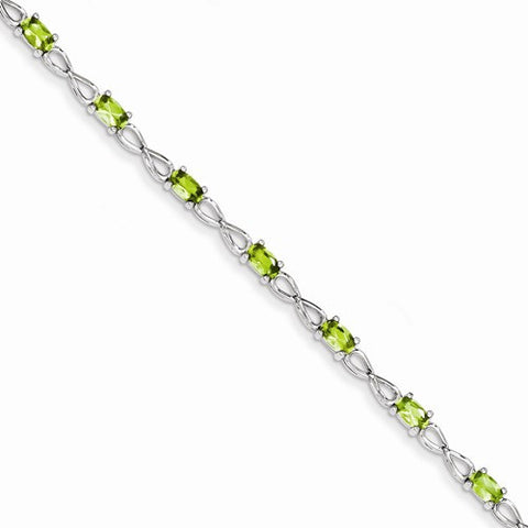 Sterling Silver Peridot Bracelet