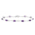 Sterling Silver Amethyst Bracelet