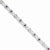 Sterling Silver Amethyst & Diamond Bracelet