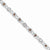 Sterling Silver Garnet & Diamond Bracelet