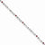 Sterling Silver Garnet & Diamond Bracelet