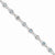 Sterling Silver Blue Topaz & Diamond Bracelet