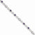 Sterling Silver Amethyst & Diamond Bracelet