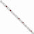 Sterling Silver Garnet & Diamond Bracelet