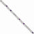 Sterling Silver Amethyst & Diamond Bracelet