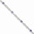 Sterling Silver Tanzanite and Diamond Bracelet