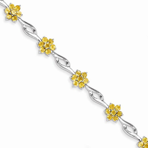 Sterling Silver Citrine Bracelet