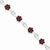 Sterling Silver Garnet Bracelet