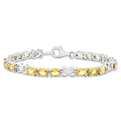 Sterling Silver Citrine Bracelet