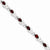 Sterling Silver Garnet Bracelet