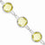 Sterling Silver Lemon Quartz Circle Bracelet