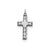 Laser Designed Cross Charm in Sterling Silver