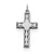 Sterling Silver Laser Designed Cross Charm hide-image