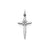 Laser Designed Cross Charm in Sterling Silver