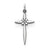 Sterling Silver Laser Designed Cross Charm hide-image