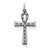 Sterling Silver Laser Designed Cross Charm hide-image