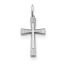 Sterling Silver Laser Designed Cross Charm hide-image