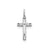 Laser Designed Cross Charm in Sterling Silver