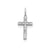 Laser Designed Cross Charm in Sterling Silver