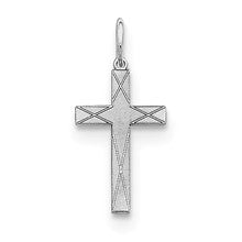 Sterling Silver Laser Designed Cross Charm hide-image