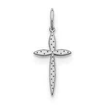 Sterling Silver Laser Designed Cross Charm hide-image