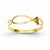 14k Yellow Gold Polished Ichthus Fish Ring